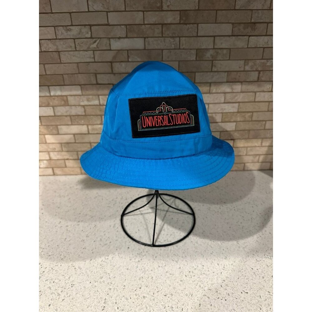 Universal Studios Neon Pink Blue Yellow Retro Logo 30th Anniversary Bucket Hat